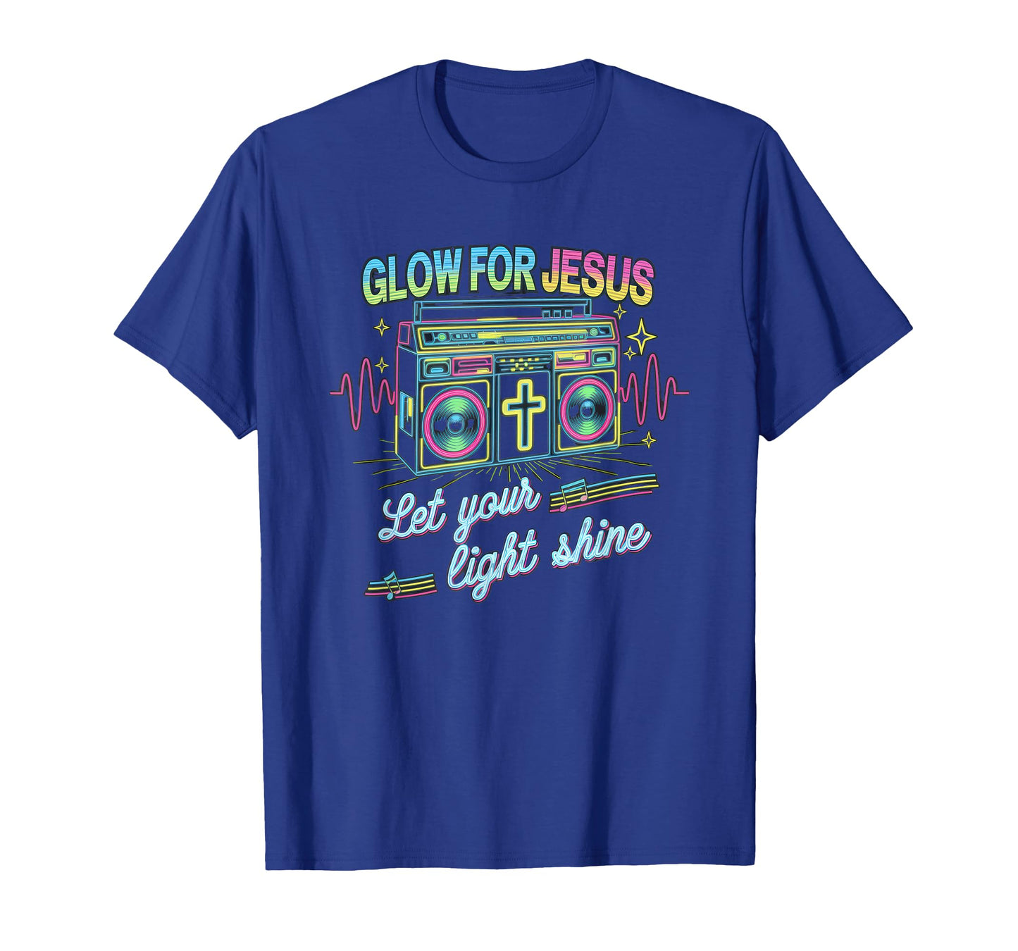 Glow for Jesus Tshirt Christian Faith Lion God Christianity T-Shirt
