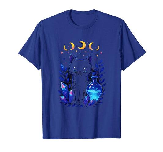 Cat - Witchy Gothic Kawaii Art T-Shirt