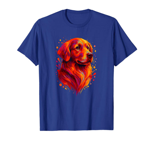 Golden Retriever Art Portrait for Dog Owners T-Shirt