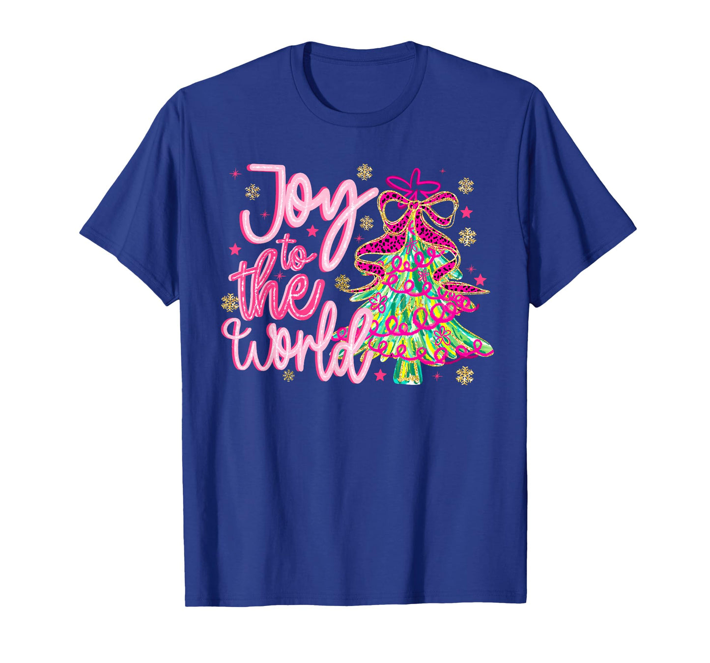 Joy to The World Jesus Christian Xmas Tree Holiday Christmas T-Shirt