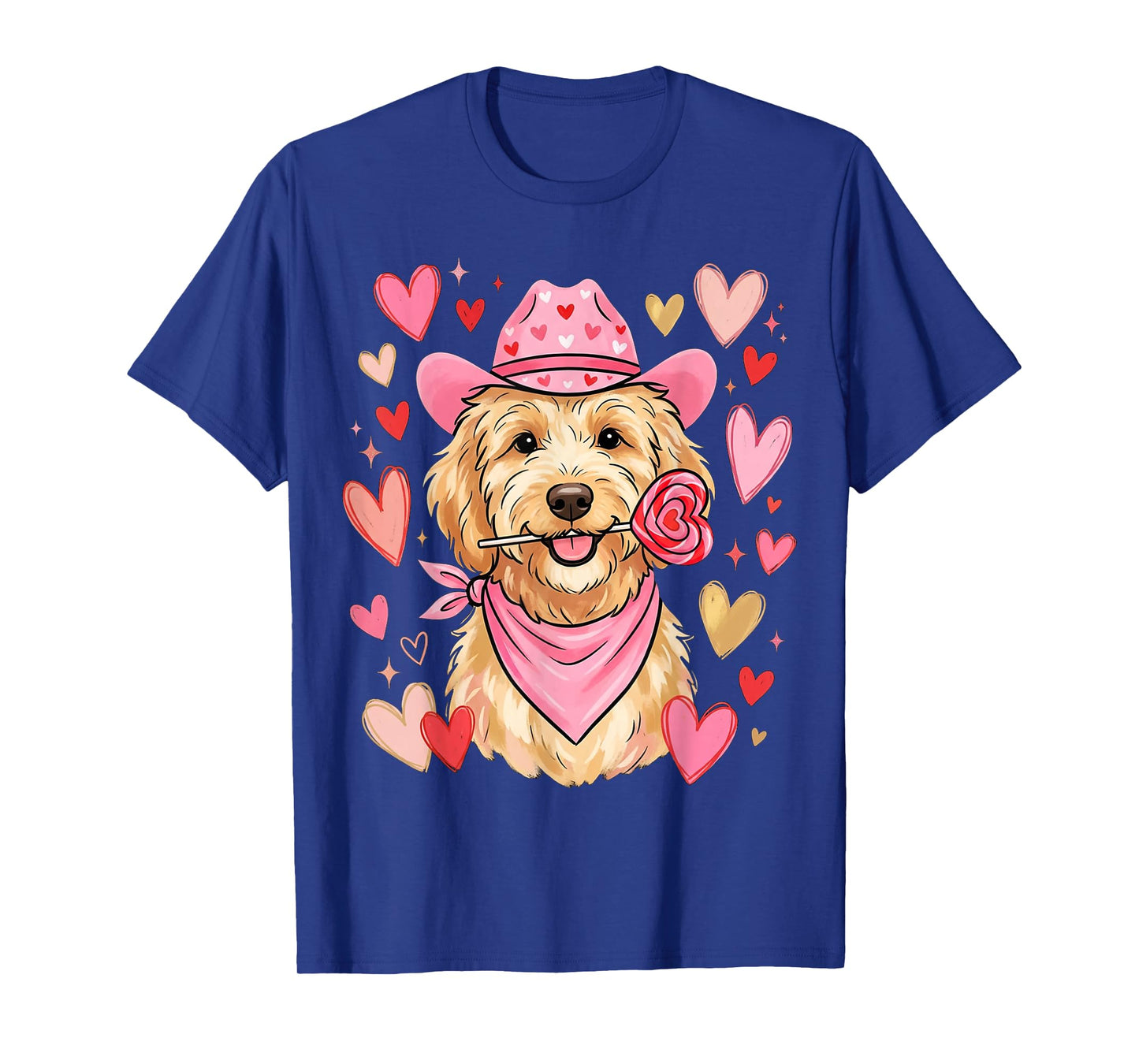 Heart Golden Doodle Love Dog Valentine Goldendoodle T-Shirt