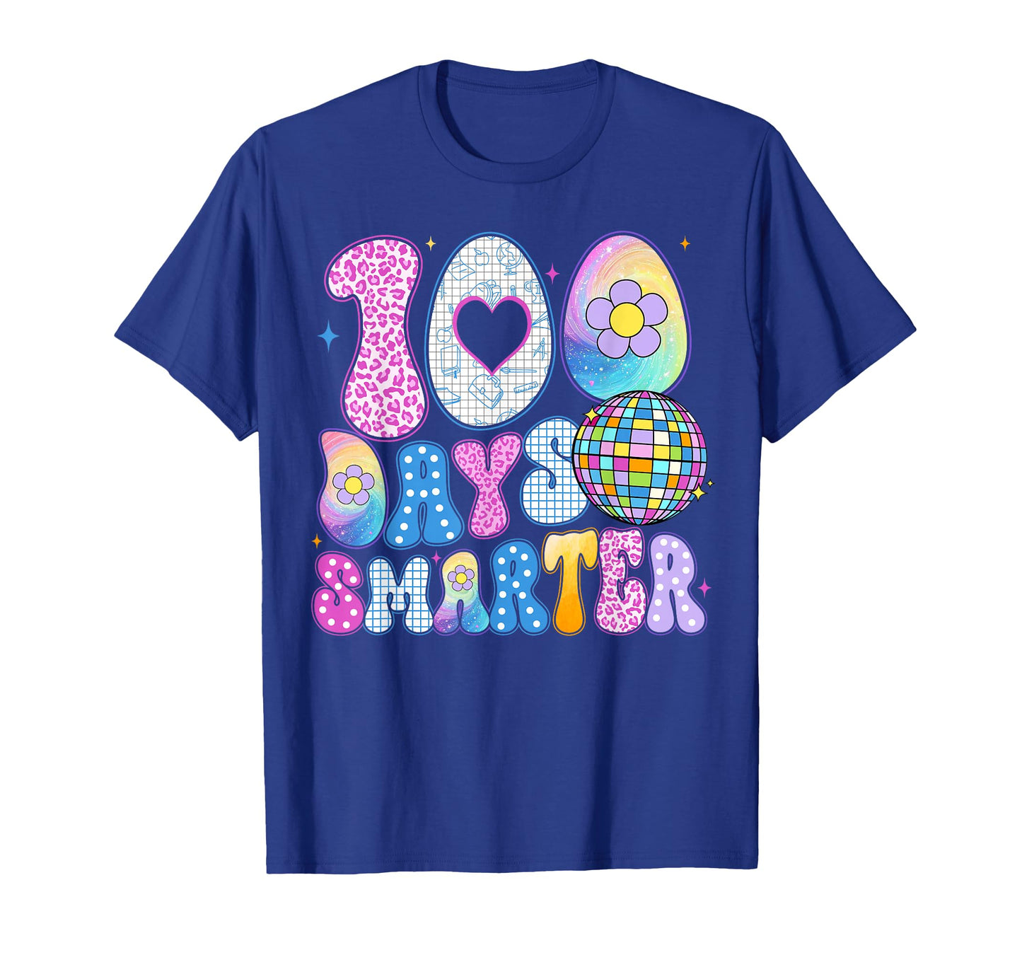 100 Days Smarter Happy 100th Day of School Shirts Boys Girls T-Shirt