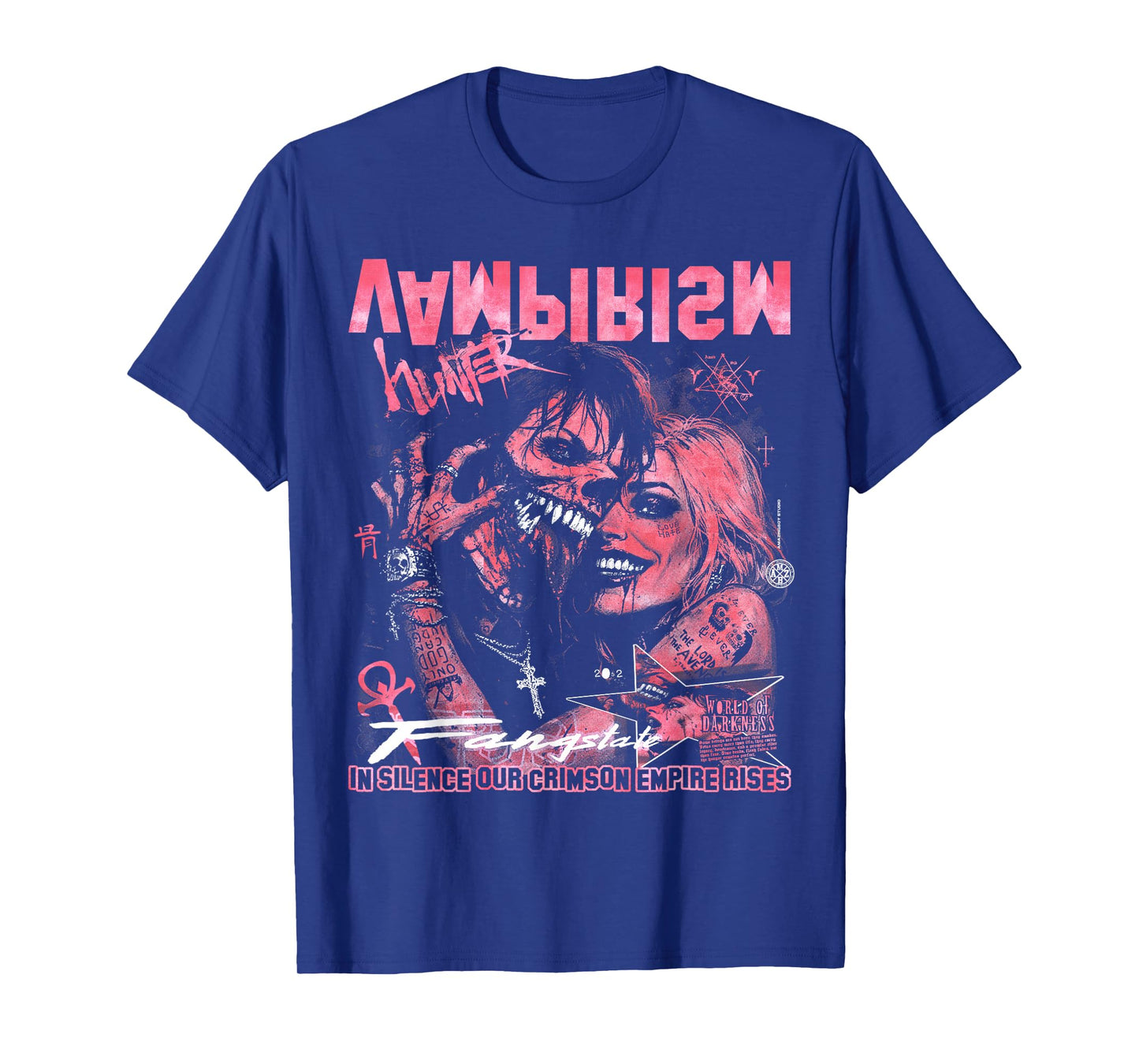 Alt Goth Vintage Y2K Gothic Emo Vampire Couple Punk Grunge T-Shirt