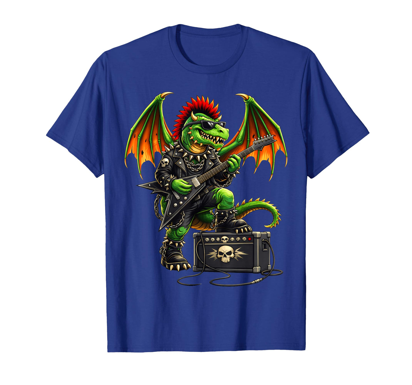 Punk Rock'n Roll Goth Dragon Guitar Band Boys Girls T-Shirt