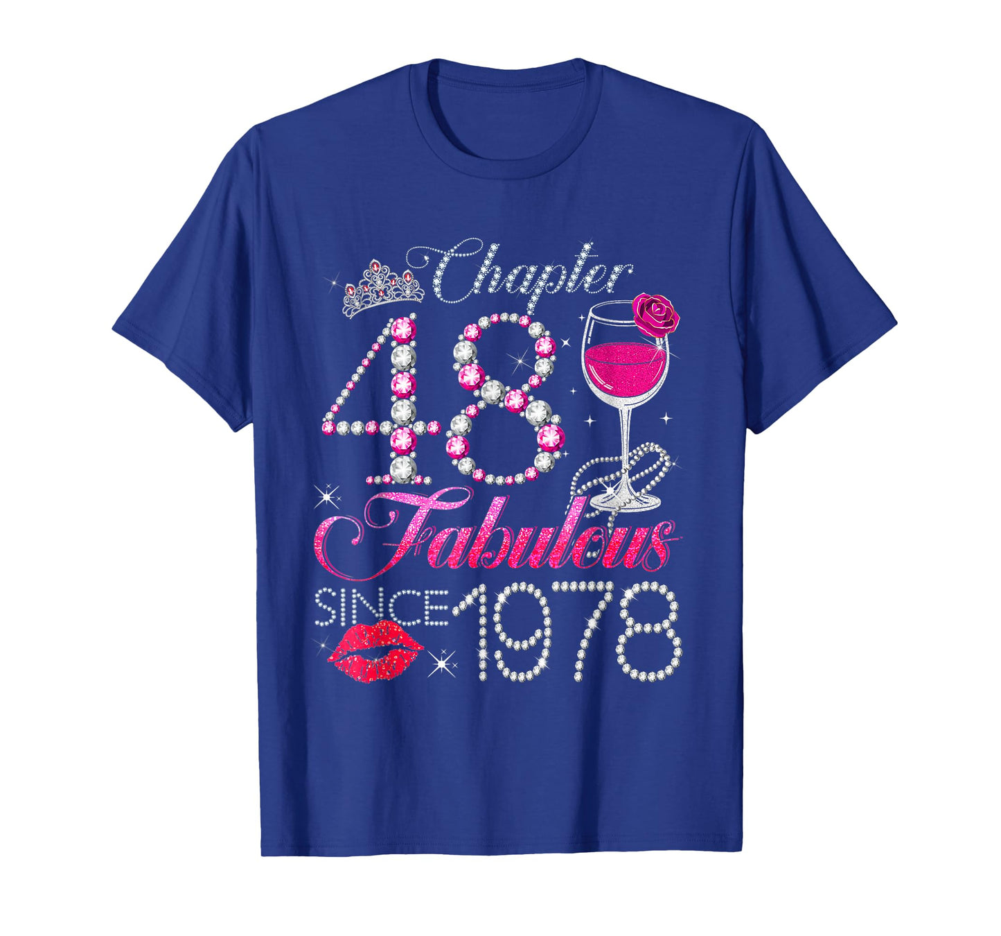 Chapter 48 Fabulous Since 1978 48th Birthday Queen Diamond T-Shirt