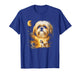 Shih Tzu Howling to The Moon Vintage 90s Funny Dog Graphic T-Shirt