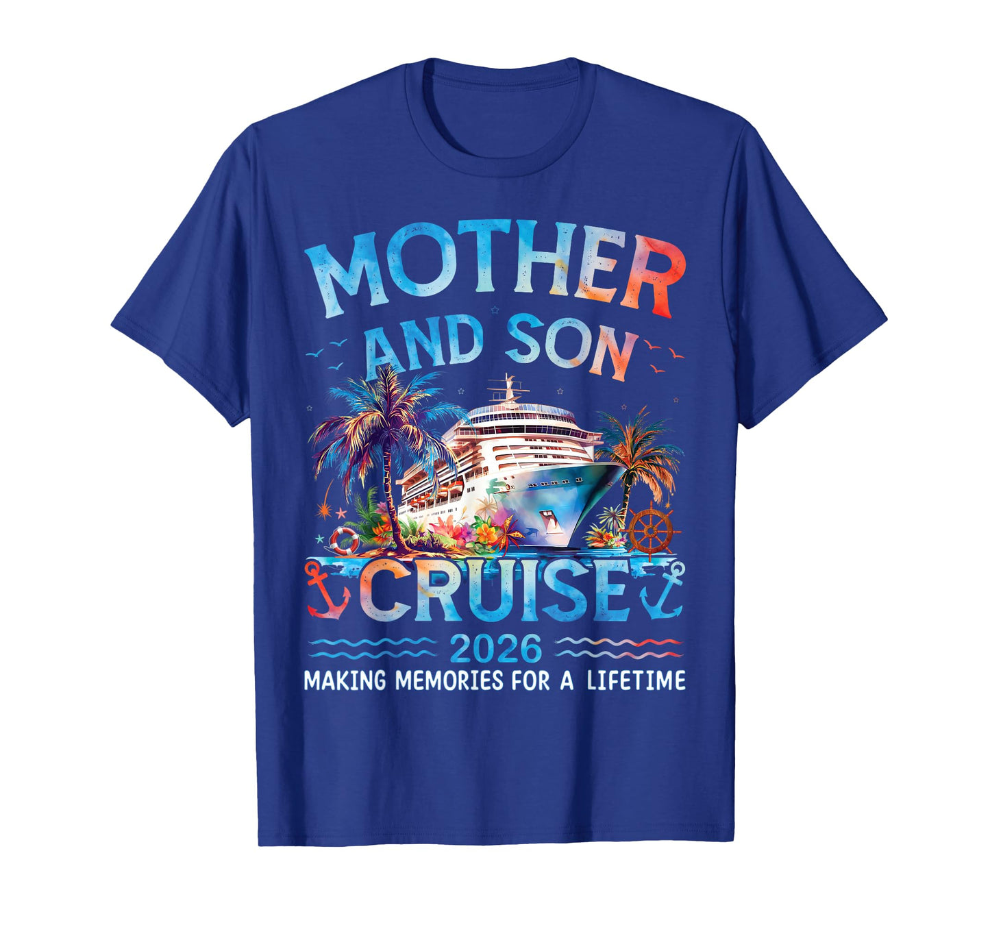 Mother and Son Cruise 2026 Matching Family Vacation Trip T-Shirt