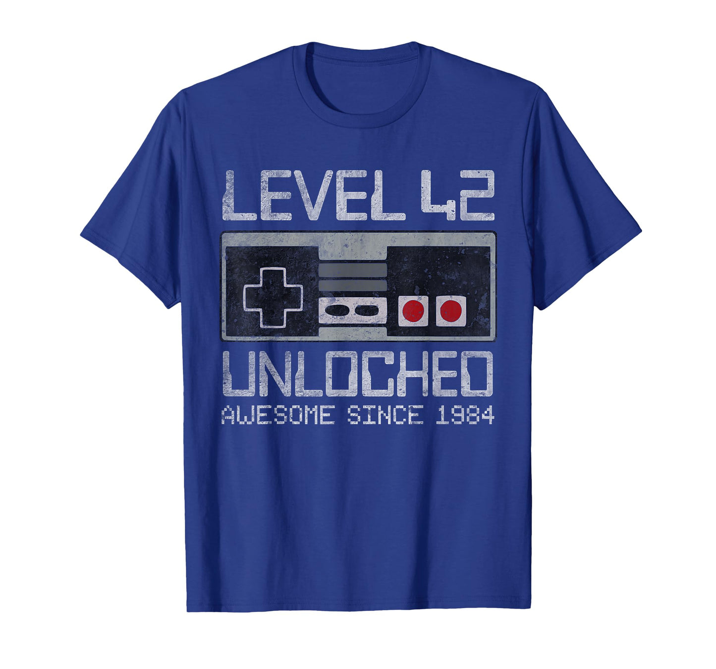 Level 42 Unlocked 42nd Birthday 42 Year Old Video Gamer Men T-Shirt