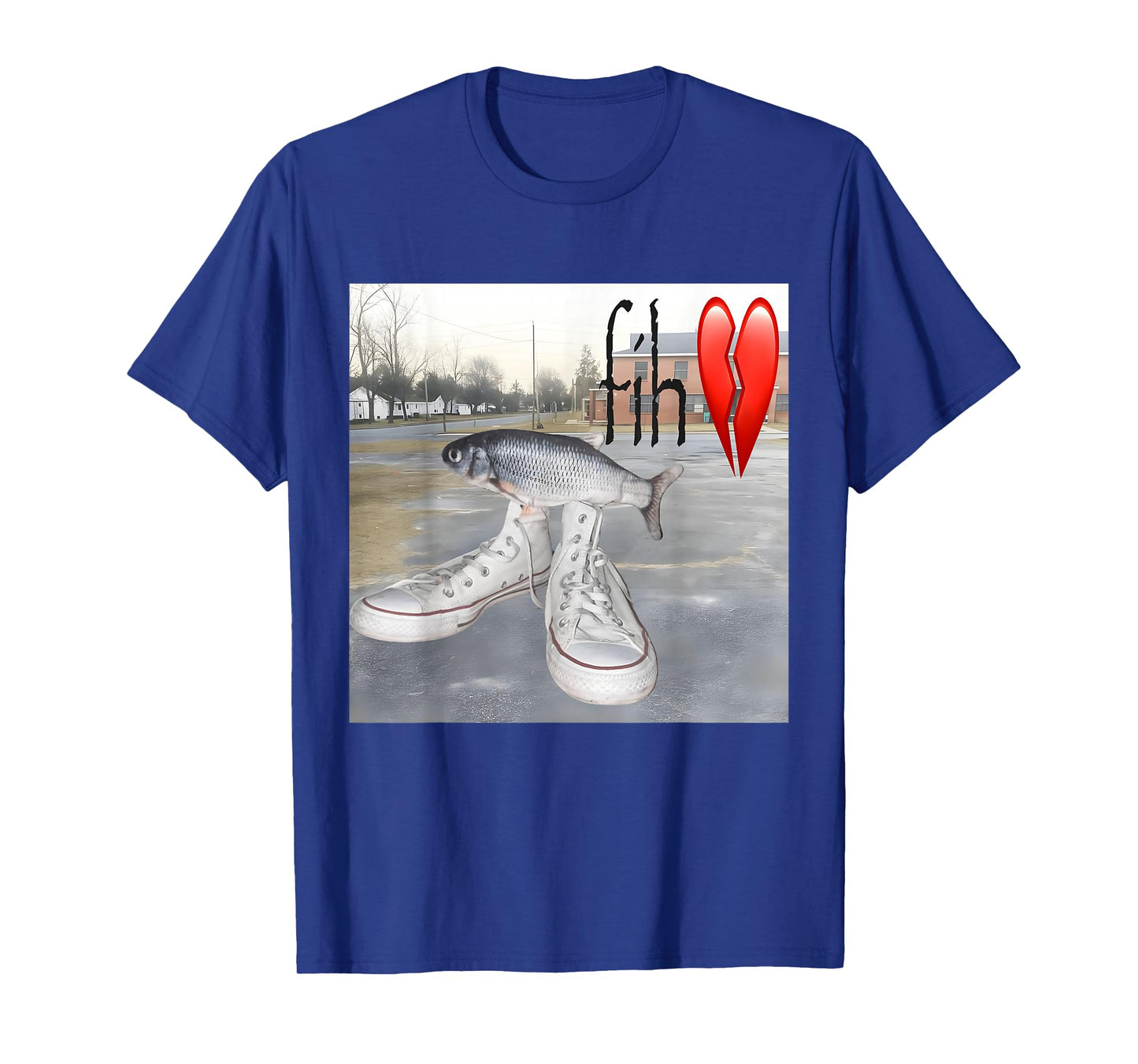 Fih Shoes Fish Funny Misspelled Meme Calling Brainrot SYBAU T-Shirt