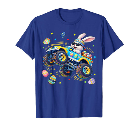 Funny Monster Truck Rabbit Easter Men Boy Toddler Kid T-Shirt