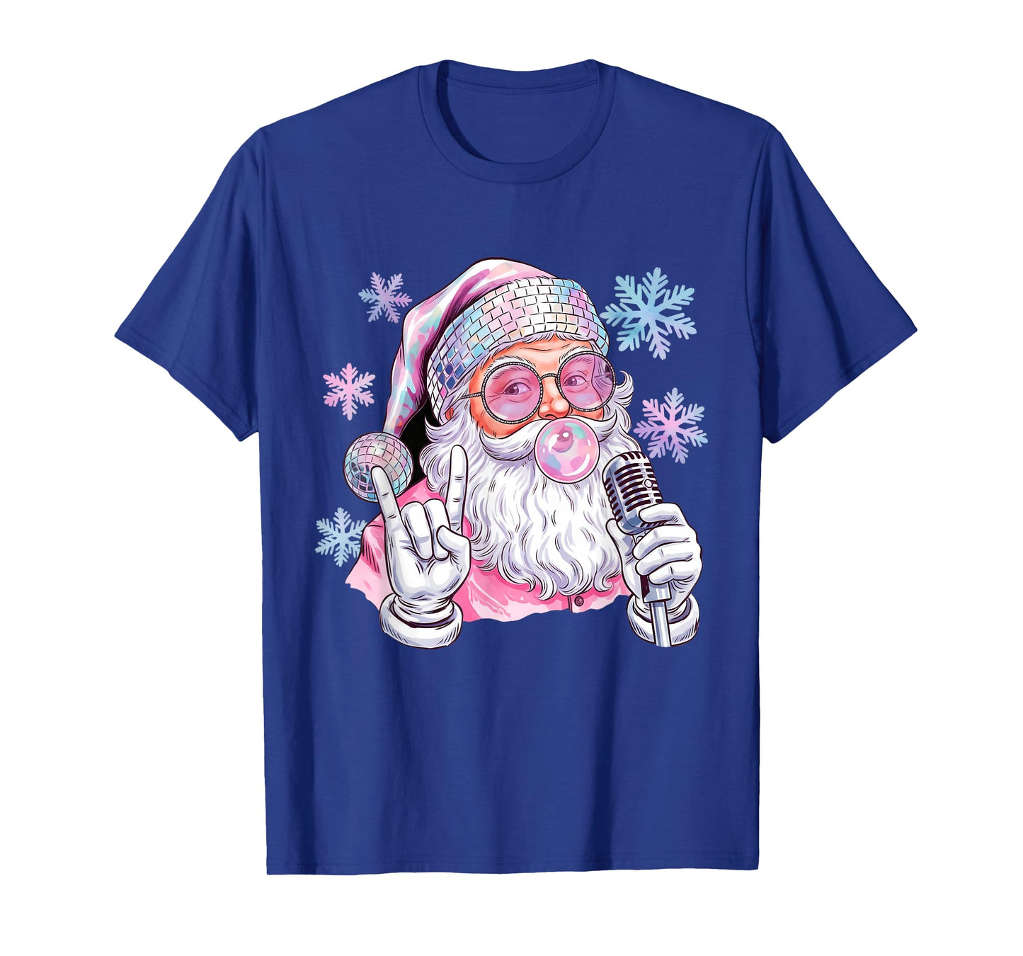 Girls Christmas Santa Bubblegum Christmas T-Shirt