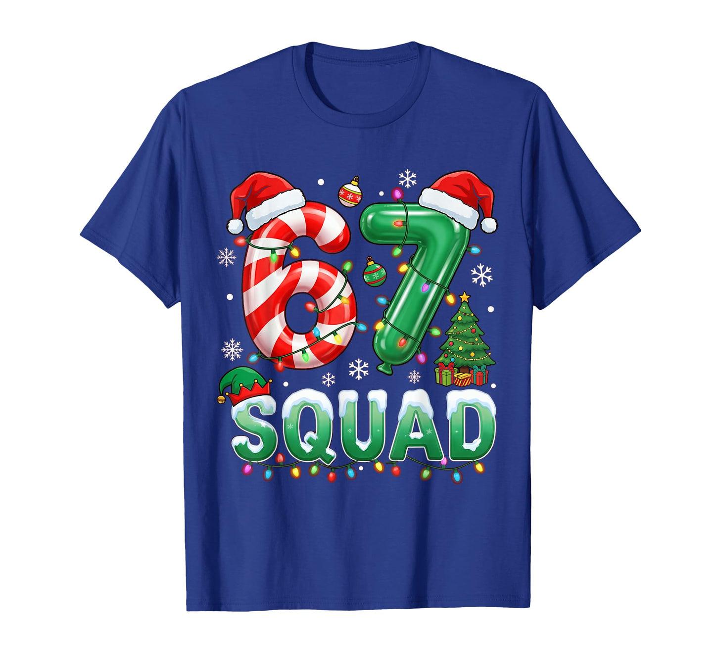 67 Squad Christmas Meme Funny Holiday Trend T-Shirt