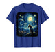 Van Gogh Cowgirl Horse Starry Funny Night Horses Lover Girls T-Shirt
