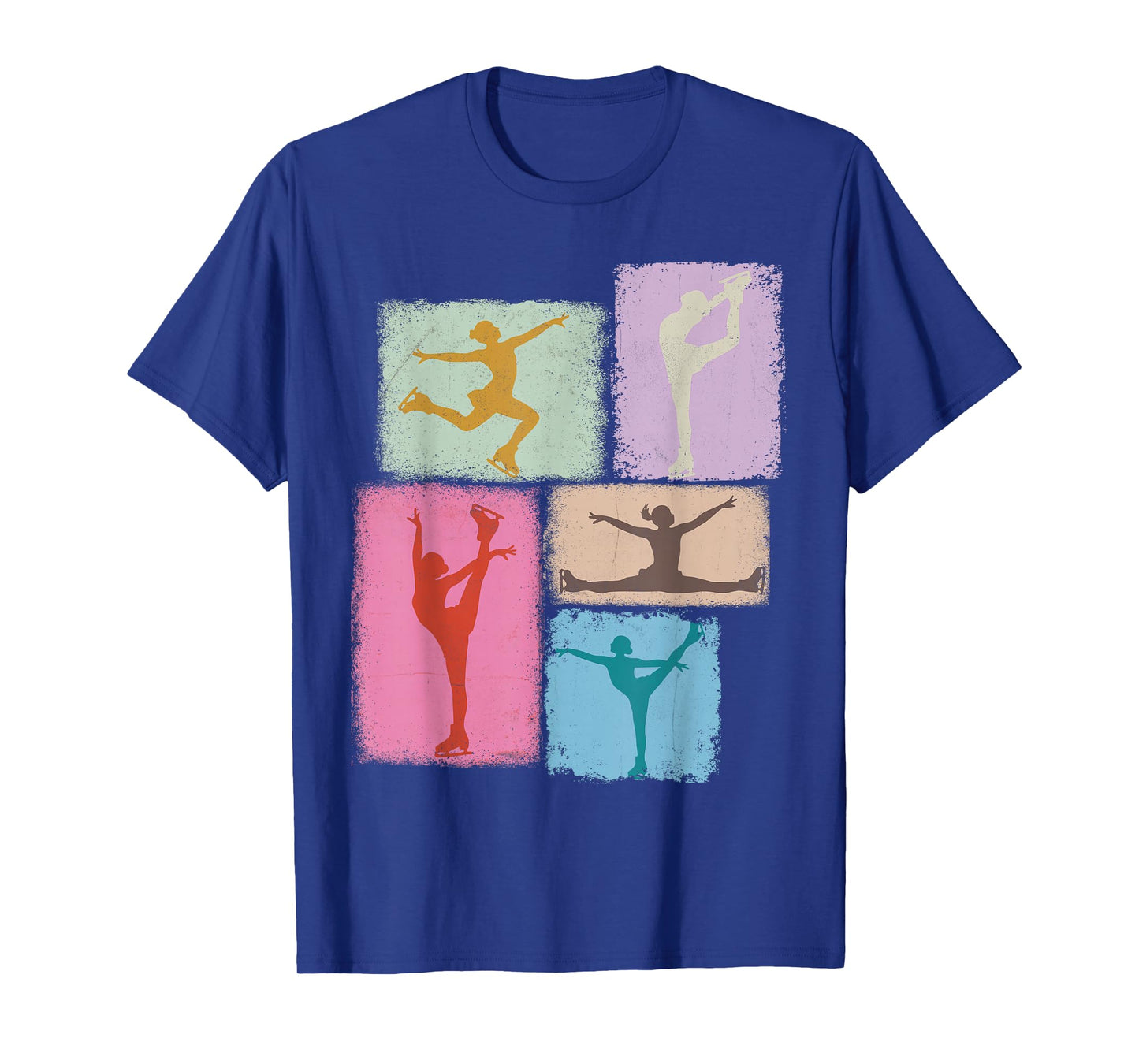 Figure Skating Collage Skater Women Kids Coach Youth Girl T-Shirt