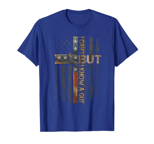 Retro I Can't But I Know A Guy Christian Faith Believer T-Shirt