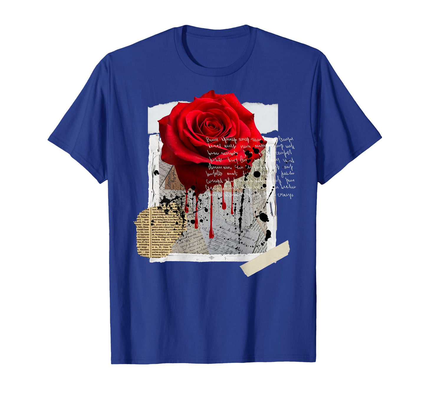 Streetwear Graphic Dark Floral Urban Aesthetic, Mens Fashion T-Shirt