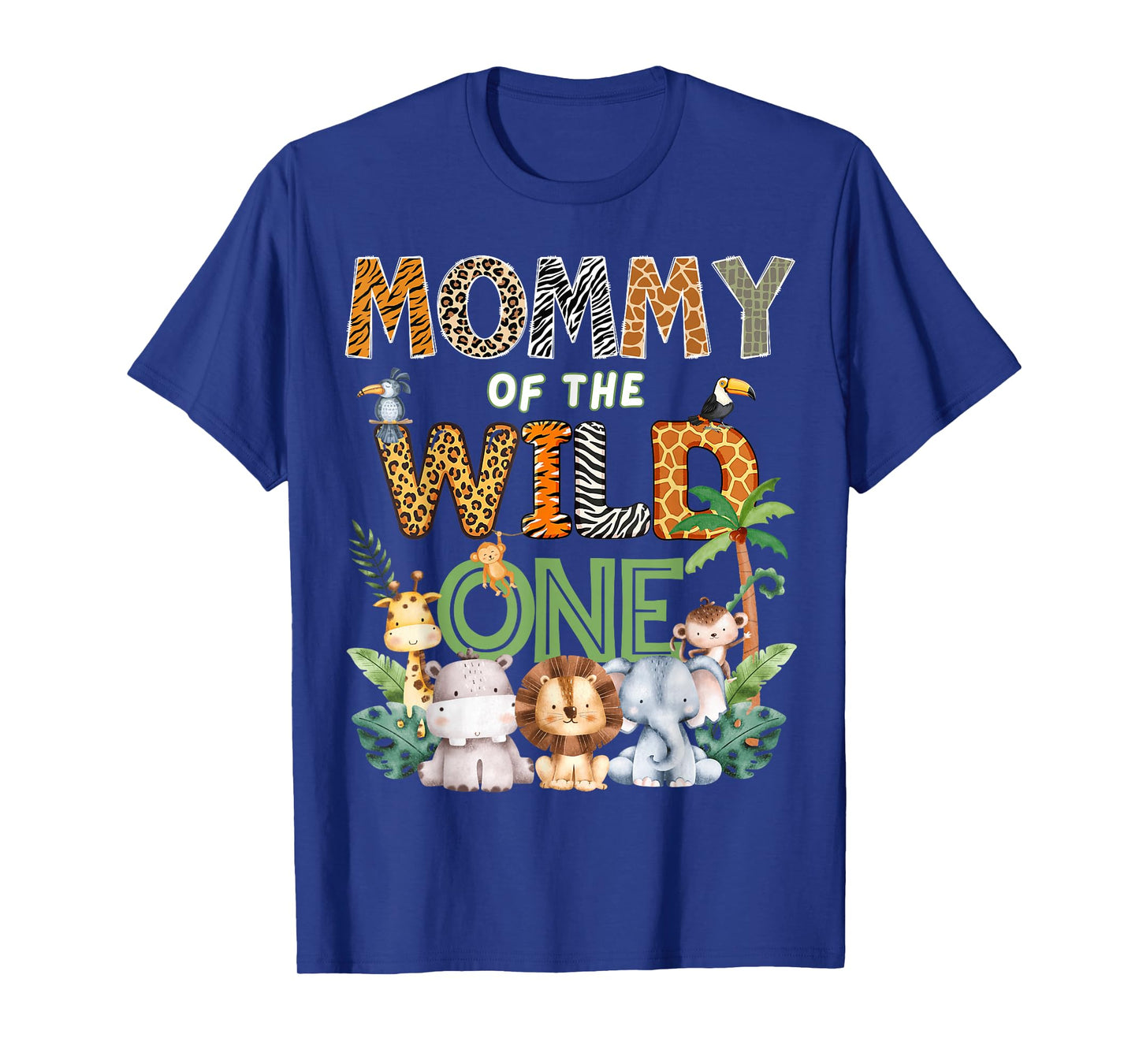 Mommy of The Wild One Safari 1St Birthday Kids T-Shirt