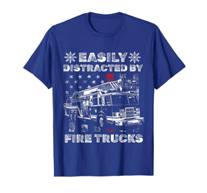 Funny Firefighter Art for Men Women Kids Fire Truck Fireman T-Shirt