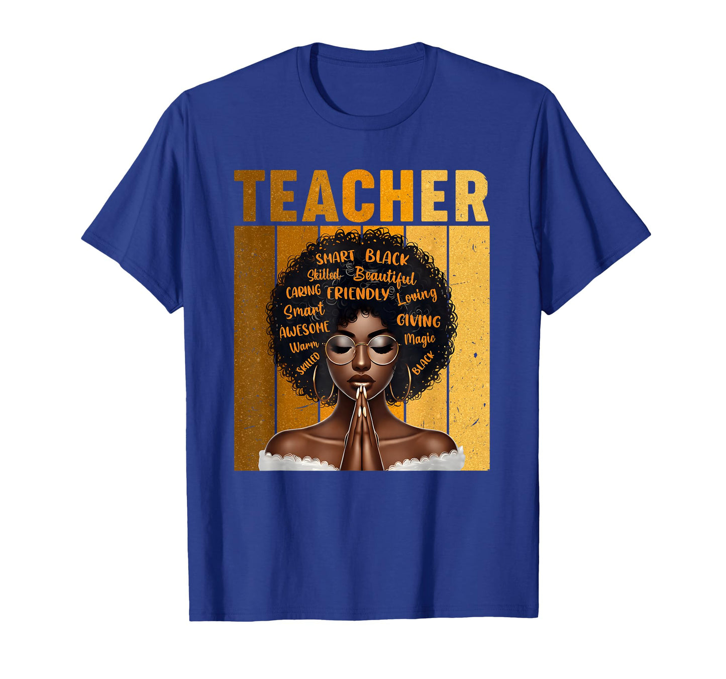 Black Teacher Magic Black History Month Afro Hair Melanin T-Shirt