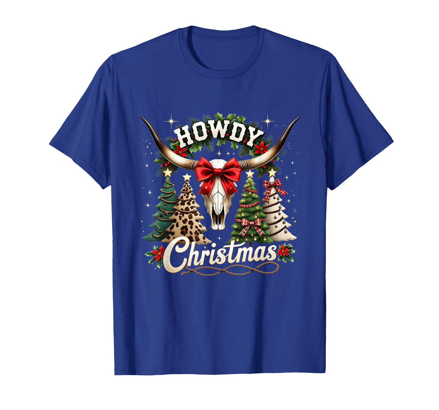 Howdy Christmas Western Country Holiday Design T-Shirt