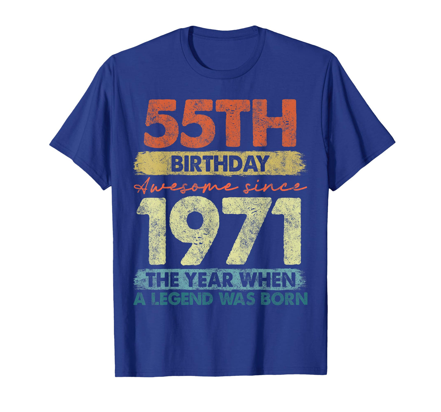 55 Year Old Gifts Vintage 1971 Limited Edition 55th Birthday T-Shirt