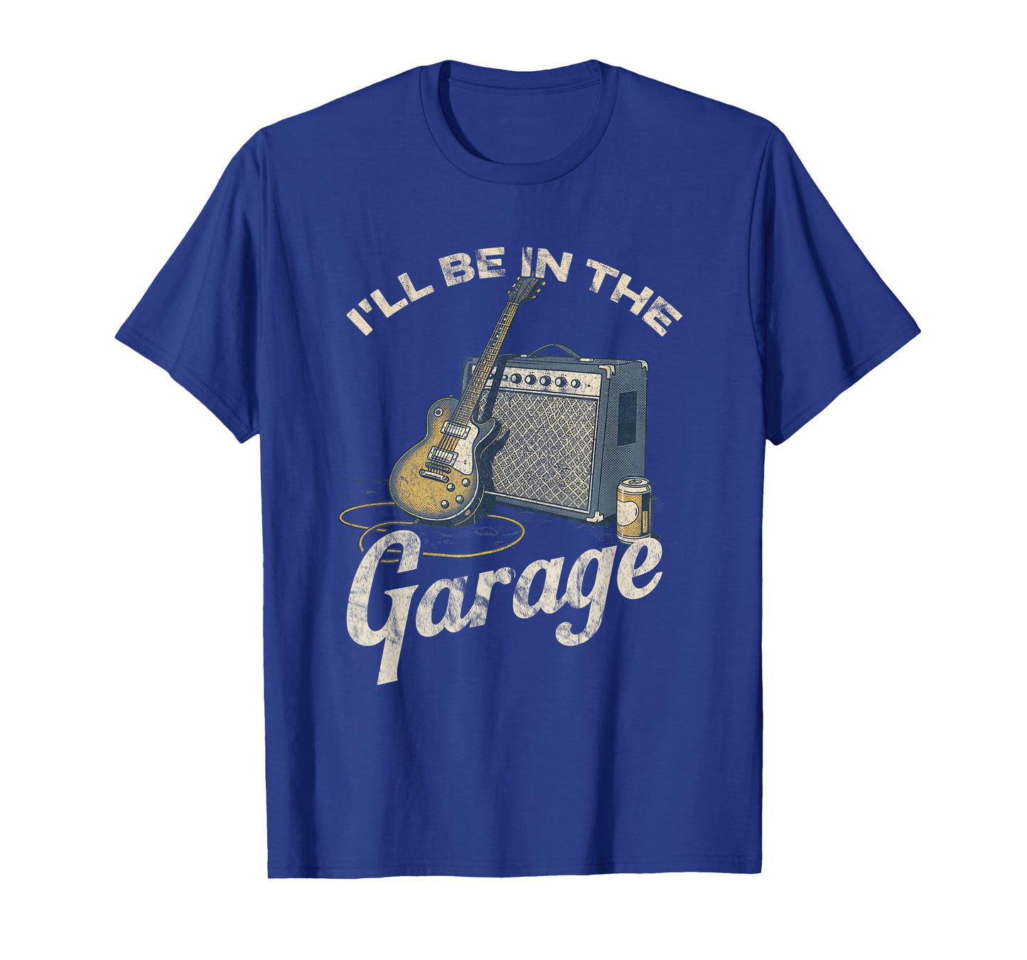 Retro Guitarist Dad Music Lover Design Funny Guitar Player T-Shirt
