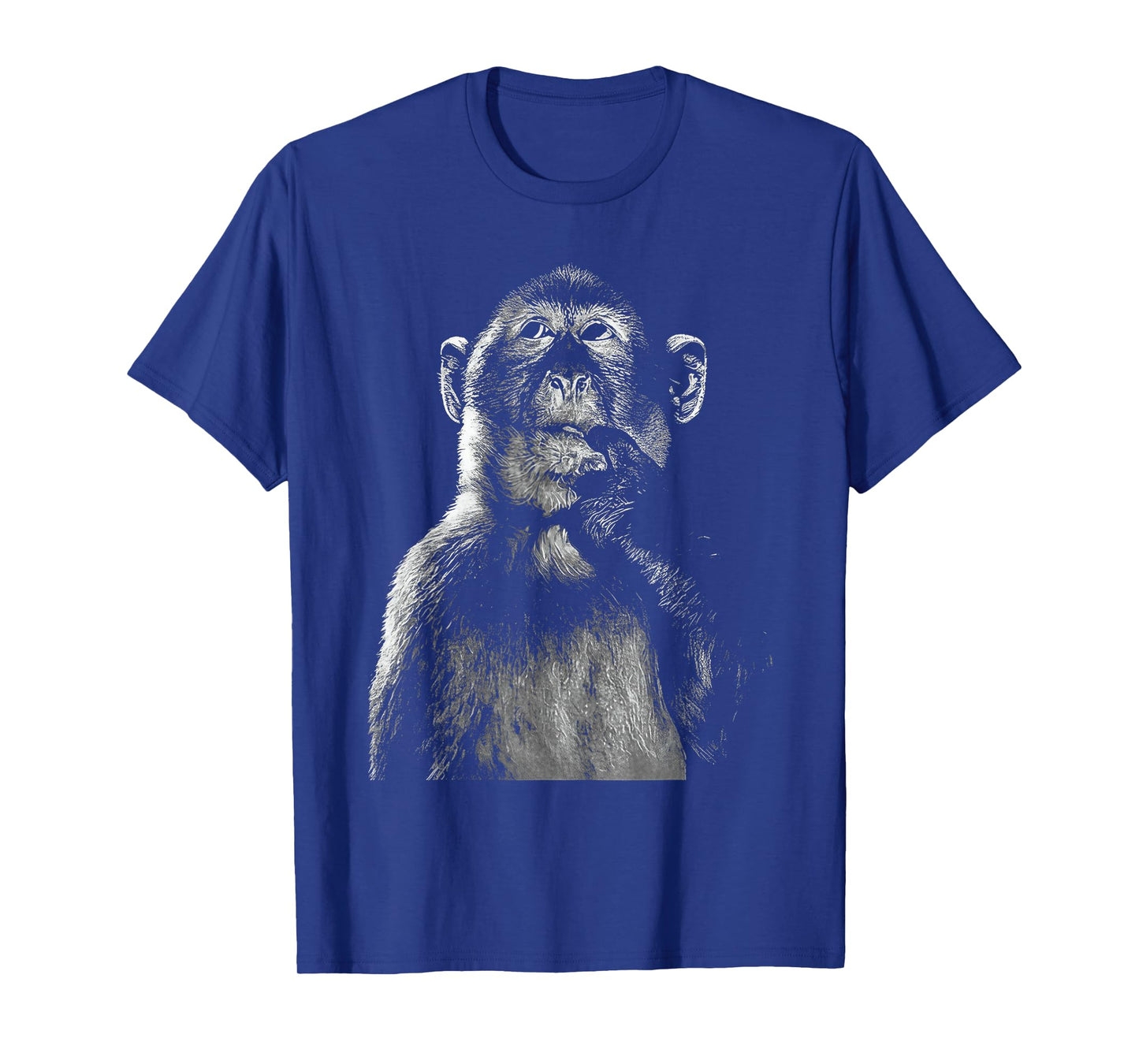 Funny Thinking Monkey Meme Humor Brainrot T-Shirt