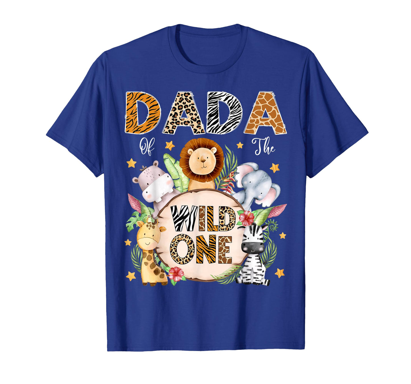 Dada of The Wild One 1St Birthday Kids Safari Jungle T-Shirt