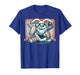 Easter Bunny Playing Hockey Goalie Rabbit Toddler Kids Boys T-Shirt