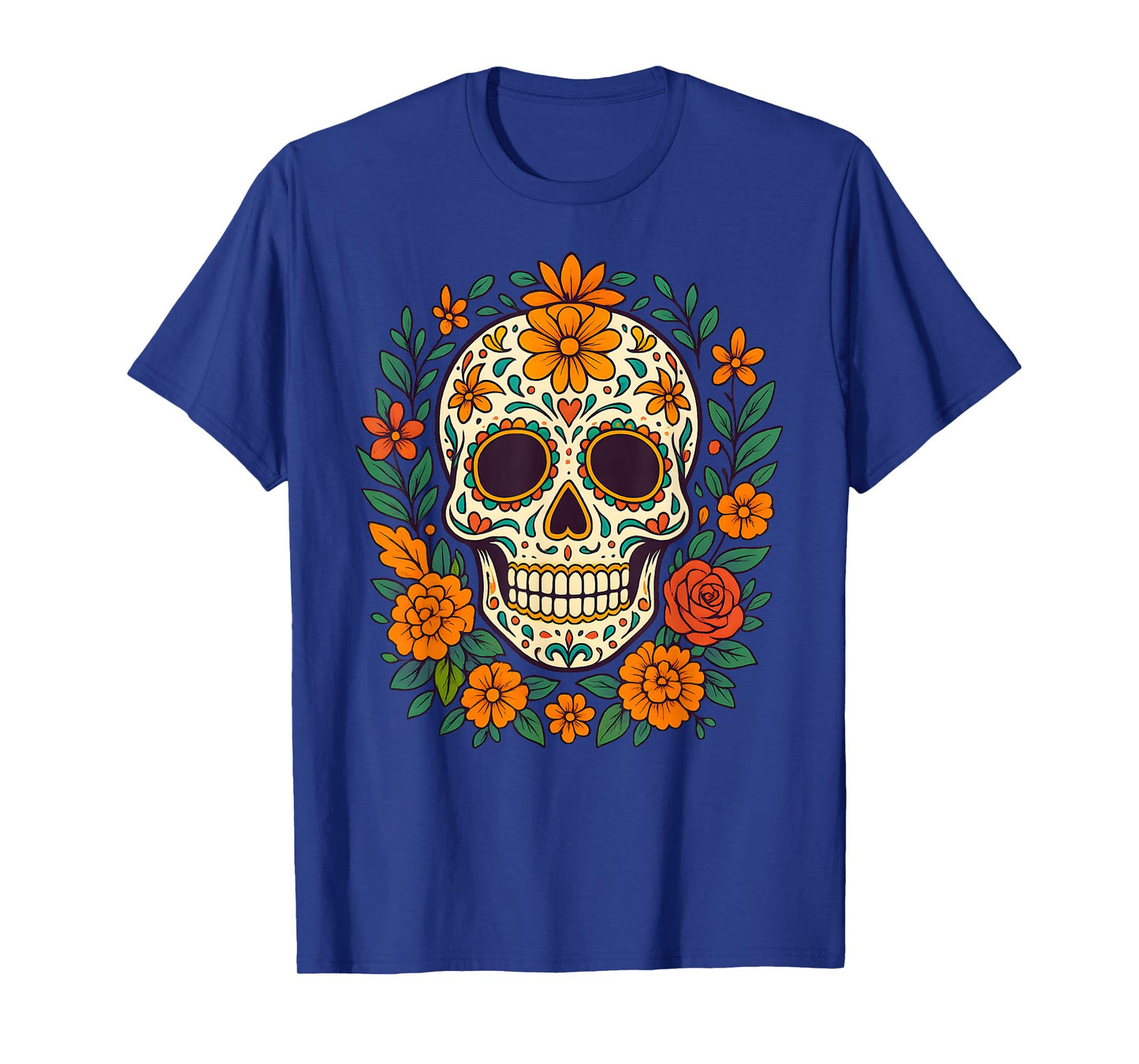 De Los Muertos Day of The Dead Sugar Skull T-Shirt