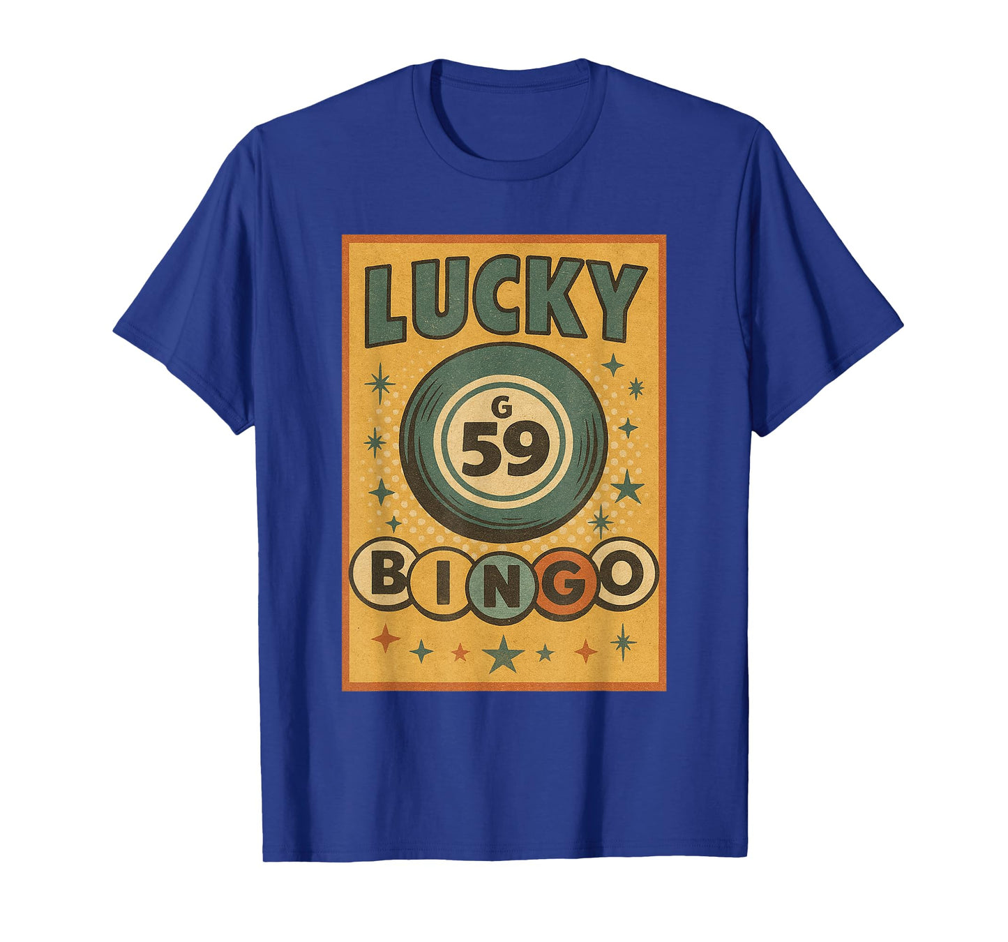 Lucky Bingo Number 59 Lucky Bingo Ball Bingo Vintage T-Shirt