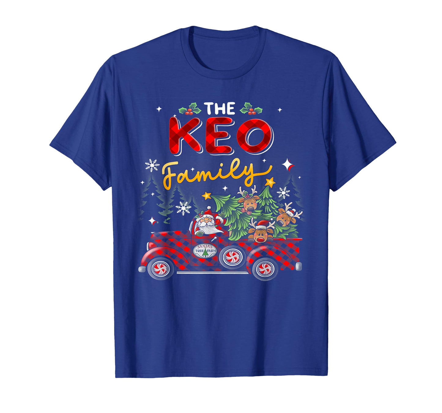 The Keo Family Christmas Matching Pajamas Group Gift T-Shirt