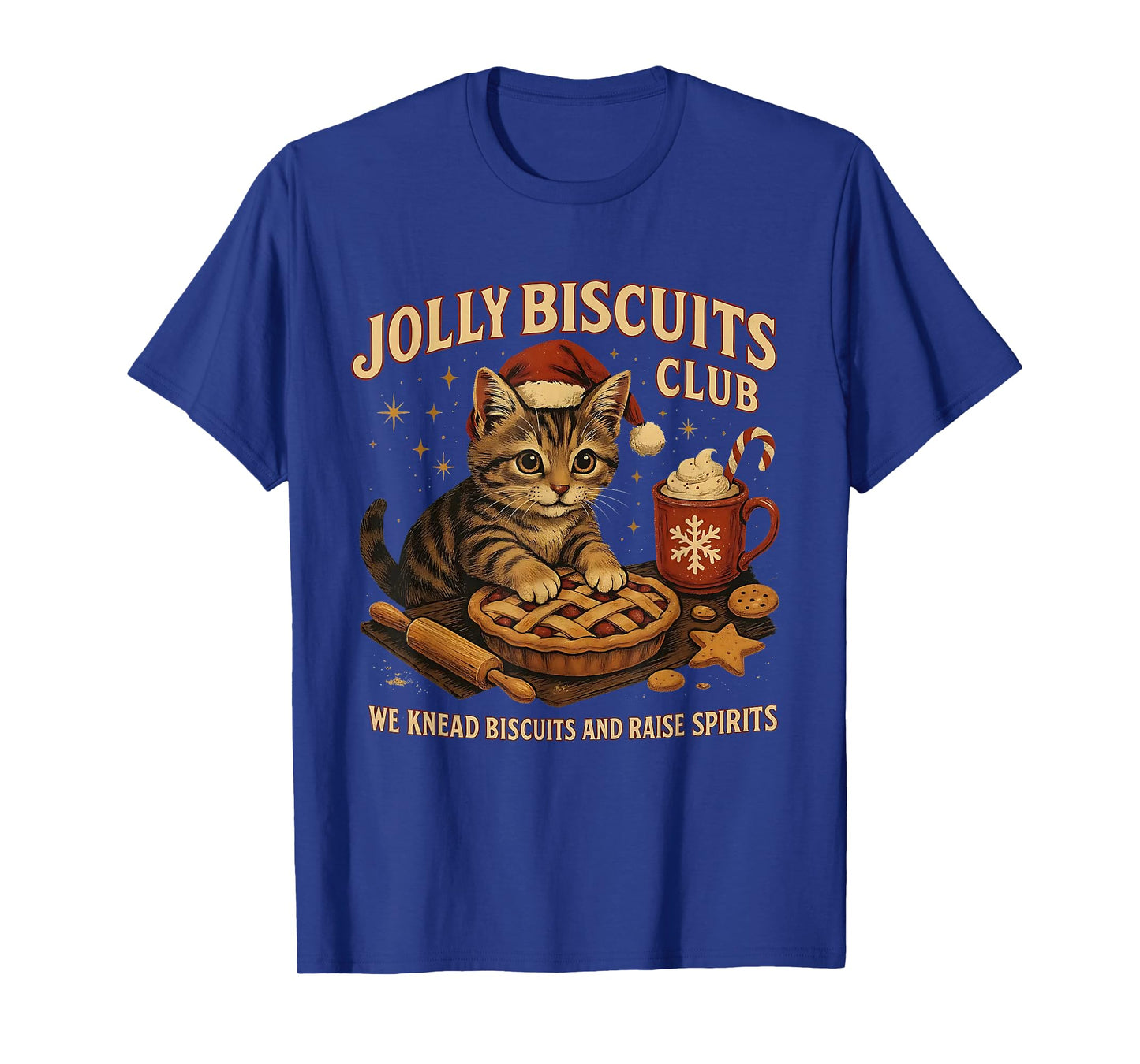 Jolly Biscuits Club We Knead Cat Xmas T-Shirt