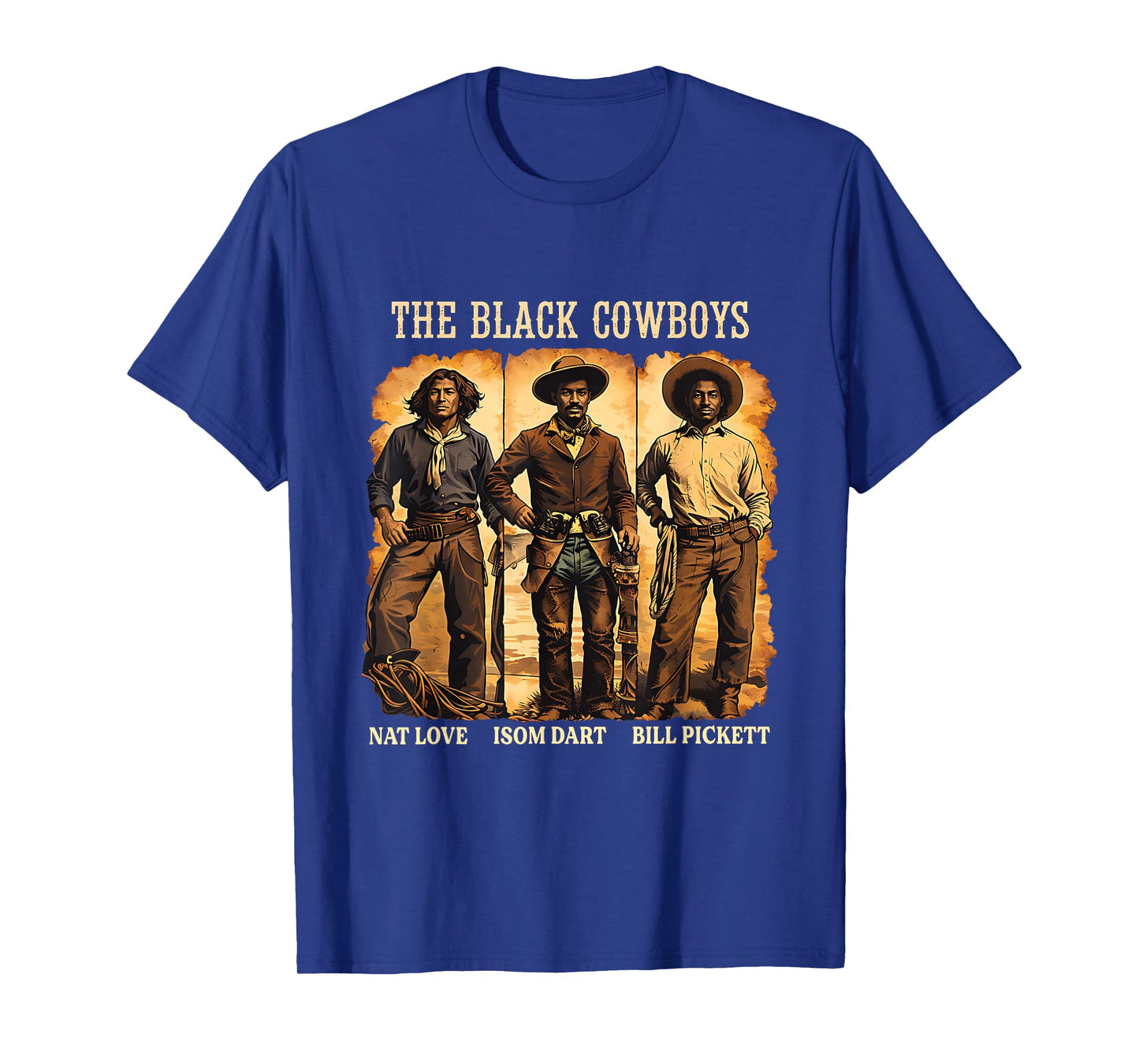 Black History Western Cowboys Tribute Art T-Shirt