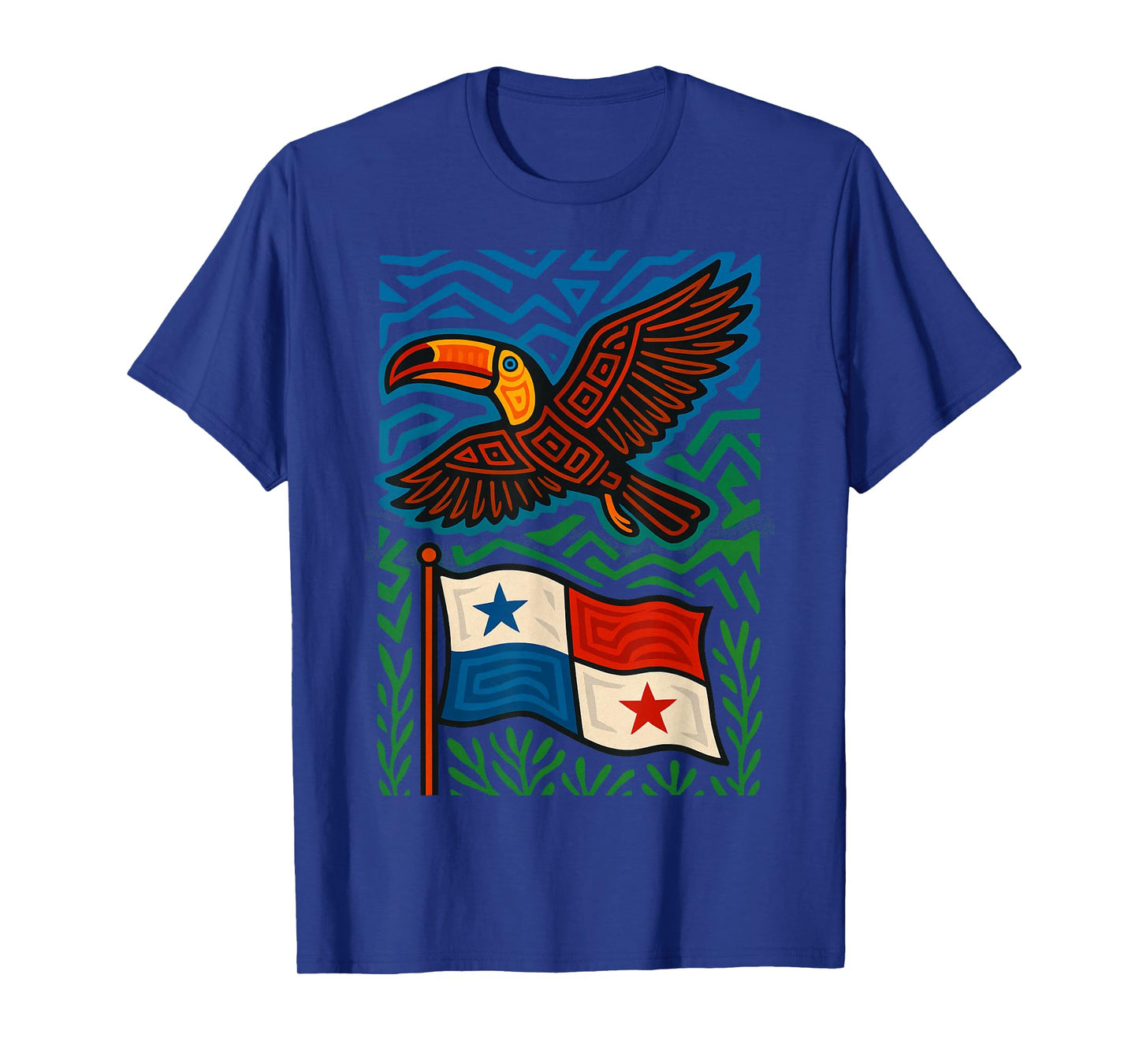 Toucan Inspired by Mola Artwork of Panama Kuna T-Shirt