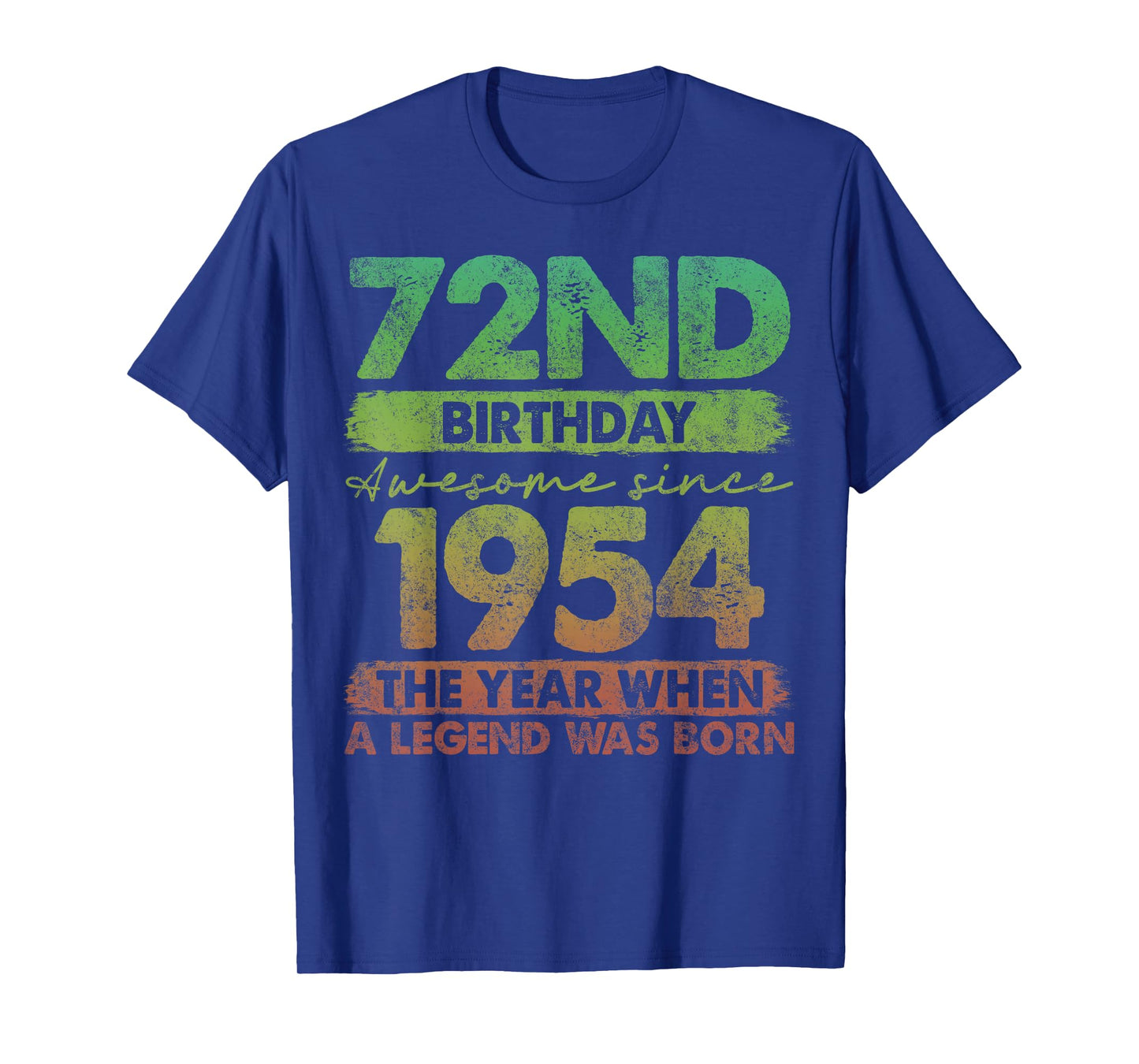 72 Year Old Gifts Vintage 1954 Limited Edition 72nd Birthday T-Shirt