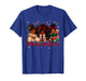 Black African Girl American Melanin Christmas Santa Hat Xmas T-Shirt