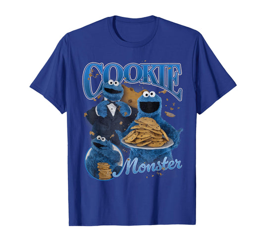 Sesame Street Cookie Monster Bootleg Style T-Shirt