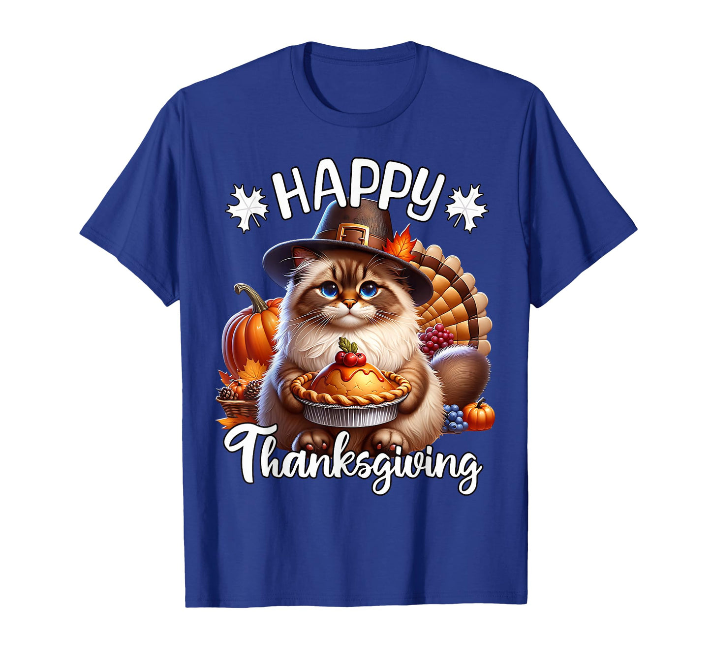 Ragdoll Cat Happy Thanksgiving Ragdoll Cat T-Shirt