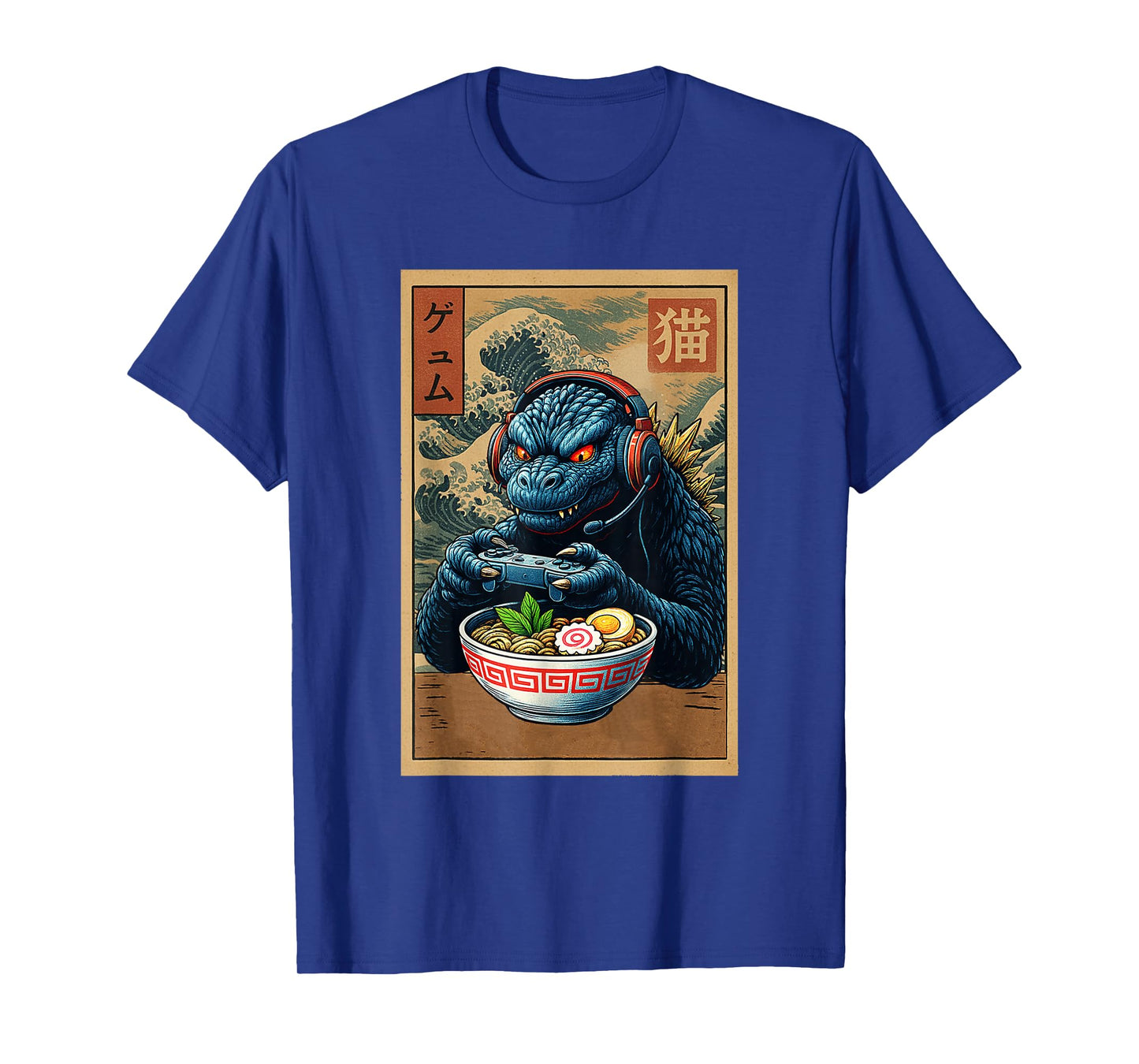 Funny Eating Ramen Japanese Monster Game Lover Birthday T-Shirt