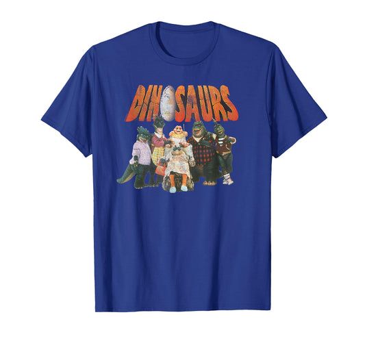 Dinosaurs Sinclair Family Portrait with Logo 90's TV Show T-Shirt