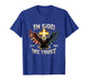 in God We Trust 250 Years of Freedom USA Eagle Cross T-Shirt
