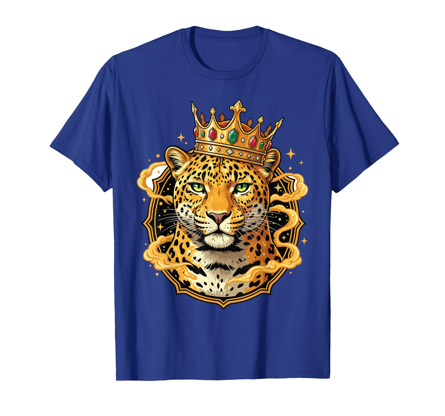 King Leopard Shirt Crown Animal Lovers T-Shirt