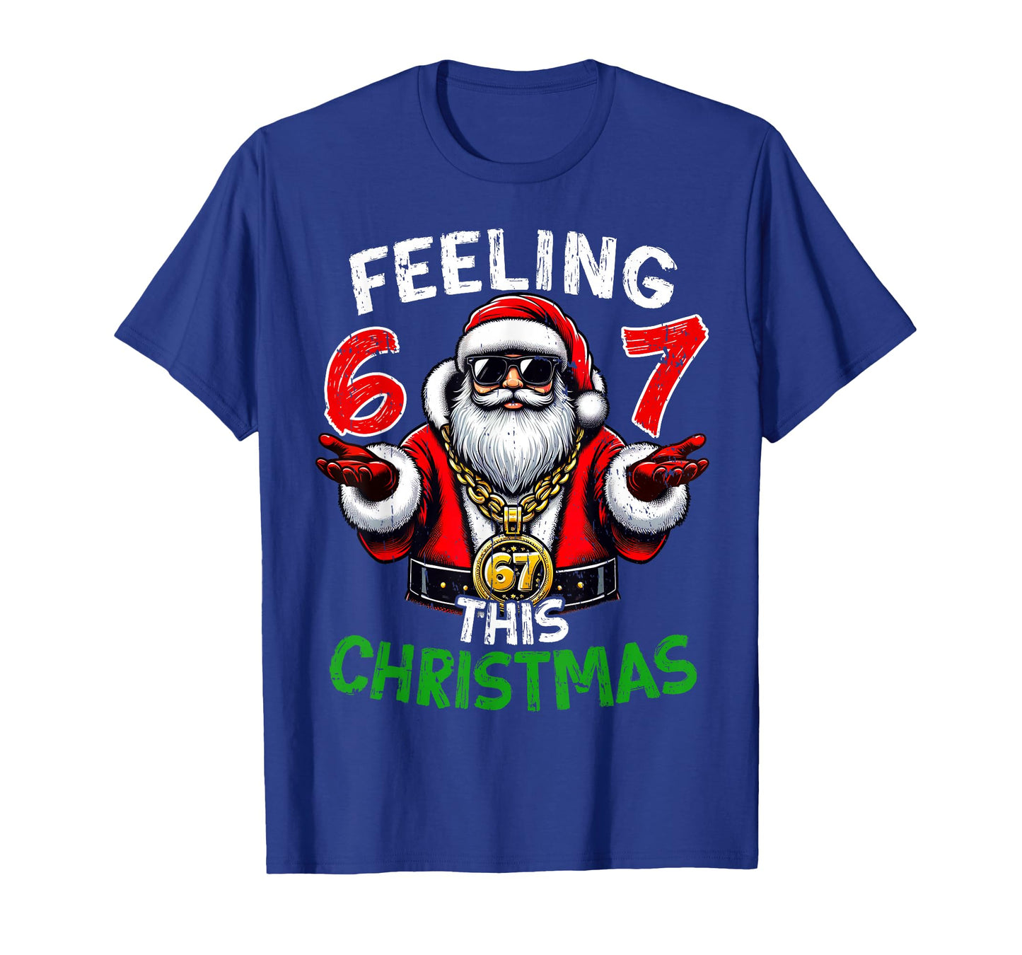 Funny 67 Santa Christmas Shirts Kids Teen Boys 6-7 Six Seven T-Shirt