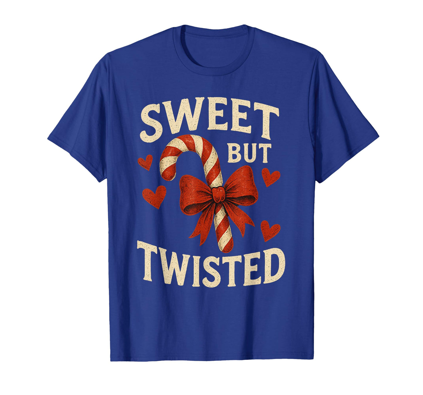 Sweet But Twisted Funny Christmas Candy Cane Xmas Holiday T-Shirt
