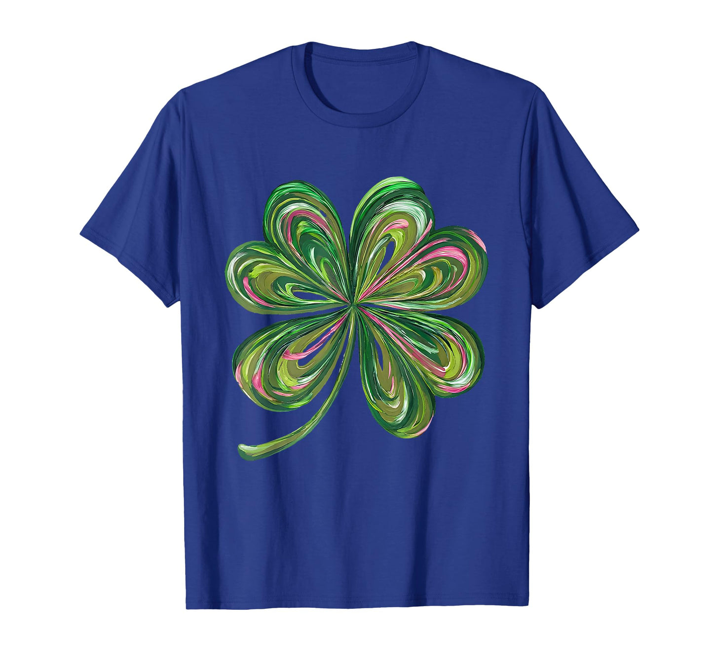 Retro Four Leaf Clover Cute Shamrock Funny St.Patricks Day T-Shirt