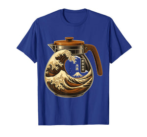 Great Wave Off Kanagawa Coffee Iced Espresso Caffein Lovers T-Shirt
