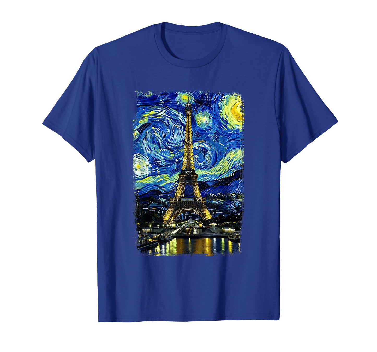 Eiffel Tower Van Gogh Starry Night Paris France Travel T-Shirt