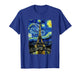 Eiffel Tower Van Gogh Starry Night Paris France Travel T-Shirt