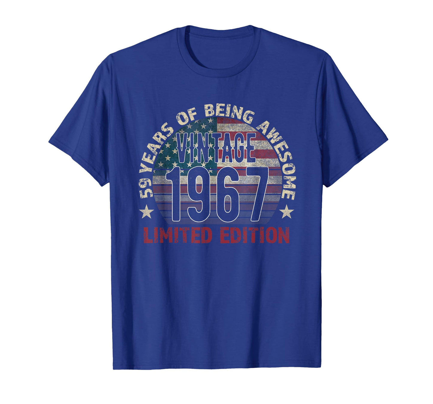59th Birthday Gift Men Vintage Born 1967 Turning 59 Year Old T-Shirt